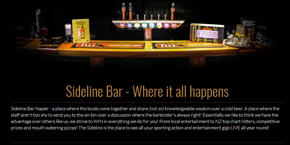 Sideline Bar Napier Review & Guide