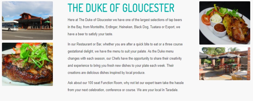 The Duke of Gloucester Napier Restaurant and Bar Review