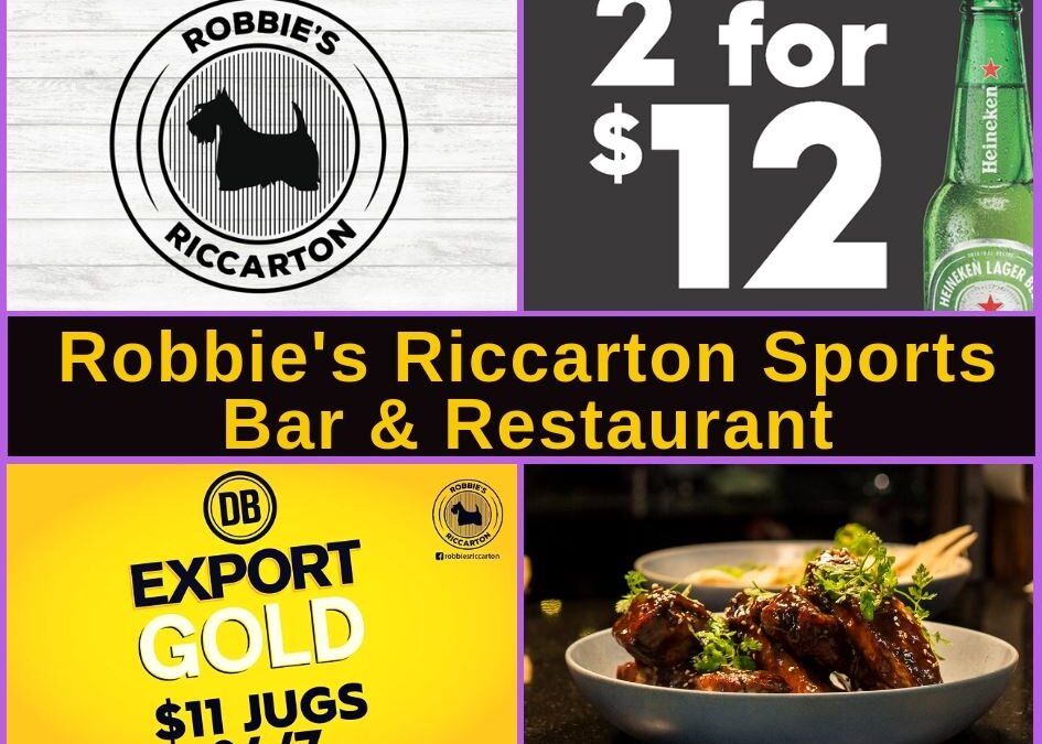 Robbie’s Bar Riccarton Guide
